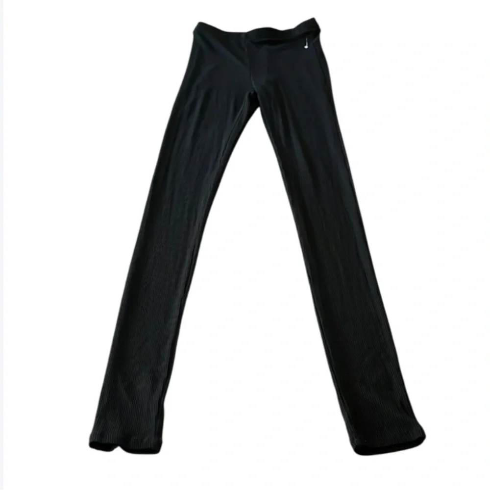 NAKED WARDROBE MICRO RIBBED LOUNGE LEGGING BLACK- Size XS